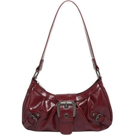 Municipal Women s Top Handle Shoulder Bag Buckle Punk Hobo Clutch Purses Bags