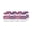 Pink & Purple, variant on 2oz Pink & Purple Glass Shot Bottles with Lids and Grip Bands