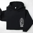 thumbnail image 2 of Virgen de Guadalupe Hoodie, Unisex Religious Pullover, Classic Cotton Printed Hoodie for Men and Women, Spiritual Gift Apparel, 2 of 7