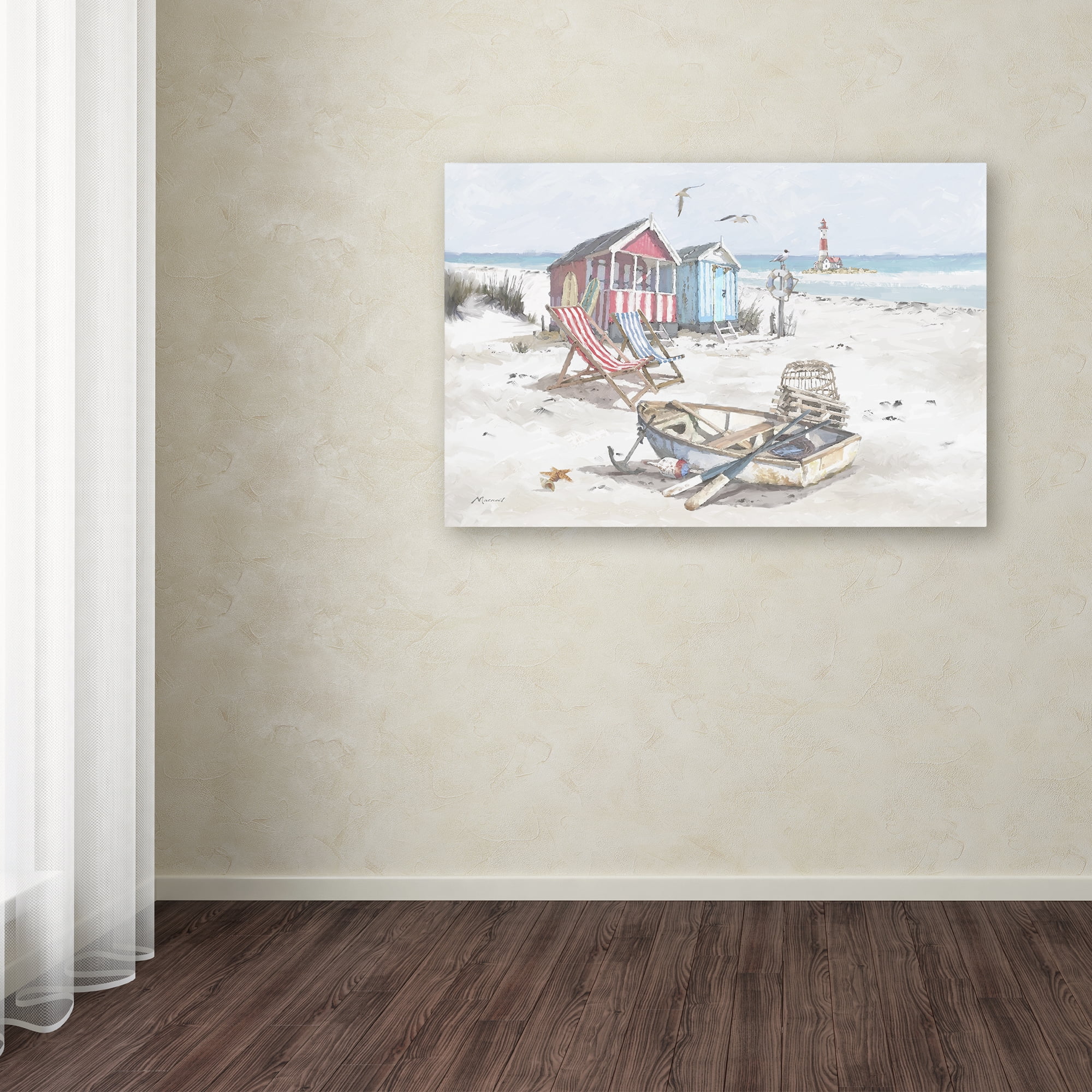 Trademark Fine Art 'Beach' Canvas Art by The Macneil Studio