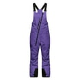 thumbnail image 5 of Girls Boys Snow Bibs Waterproof Insulated Ski Pants Adjustable Strap Snowboard Overalls (Purple 4-5 Years), 5 of 6
