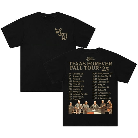 Hudson Westbrook Texas Forever Tour 2025 T-shirt Crewneck Short Sleeve Streetwear Women Men Cotton Tee