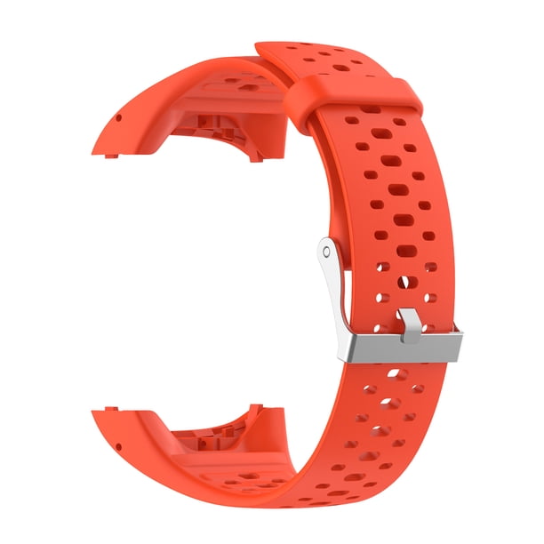 Seitruly Correa de reloj inteligente para M400 M430 GPS, de silicona transpirable, correa de reloj, correa de repuesto para Polar M400 M430 Relojes inteligentes naranja