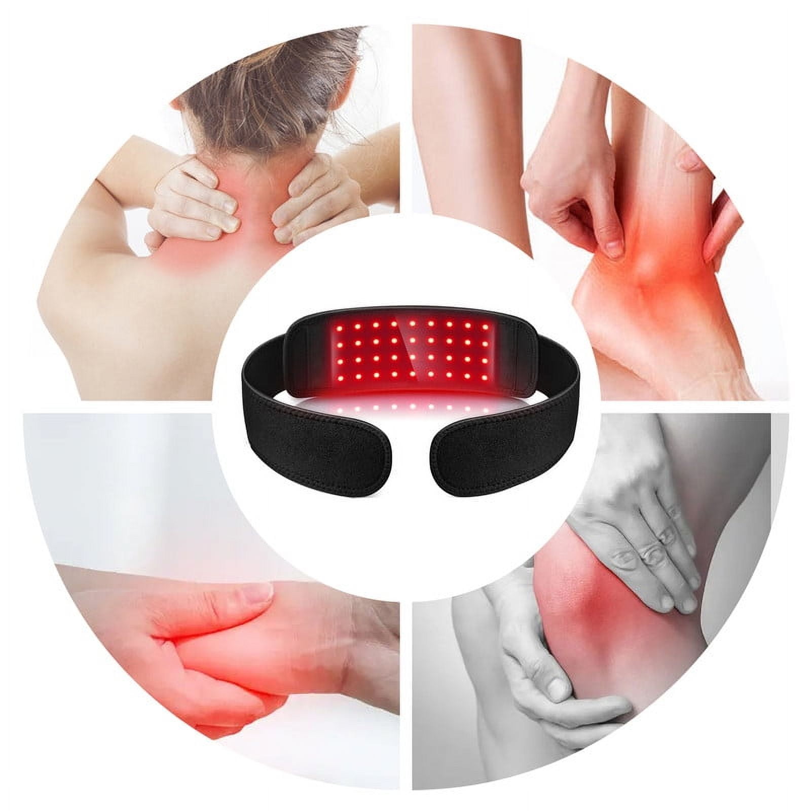 HELENTEX Red Light Belt,Lower Back Red Light Pad（Black)