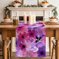 thumbnail image 2 of Table Runner 90 Inches Long for Kitchen Dining, Spring Floral Dresser Scarf Farmhouse, Dining Table Decorations for Wedding/Parties, Watercolor Flowers Leaves Vintage 13 x 90 In, 2 of 8