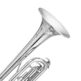 thumbnail image 6 of IM Beauty Glarry Brass Trumpet Bb with 7C Mouthpiece for Standard Student or Beginner Silver, 6 of 9