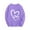 Purple, variant on fatyb Boys Girls Long Sleeve Cotton Tops Heart Printed Pullover T-Shirts Kids Casual Crewneck Blouses