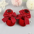 thumbnail image 4 of Red Floor Socks for Baby Girl Boy Toddler Unisex Anti-Slip Sock Ankle Floor Socks Infant Knitted Socks for Winter Indoor, 4 of 9