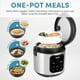 thumbnail image 2 of AROMA® - Arrocera digital, 4 tazas (sin cocinar) / 8 tazas (cocida), vaporizador, multicocina, olla de avena, mantiene caliente automáticamente, 2 cuartos de galón, exterior de acero inoxidable, 2 of 5