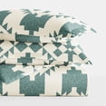 thumbnail image 4 of Duvet Covert Set - Ultra Soft - Teal Adobe Diamond Southwestern Boho for Queen Size Bedding by Comfort Canopy, 4 of 15