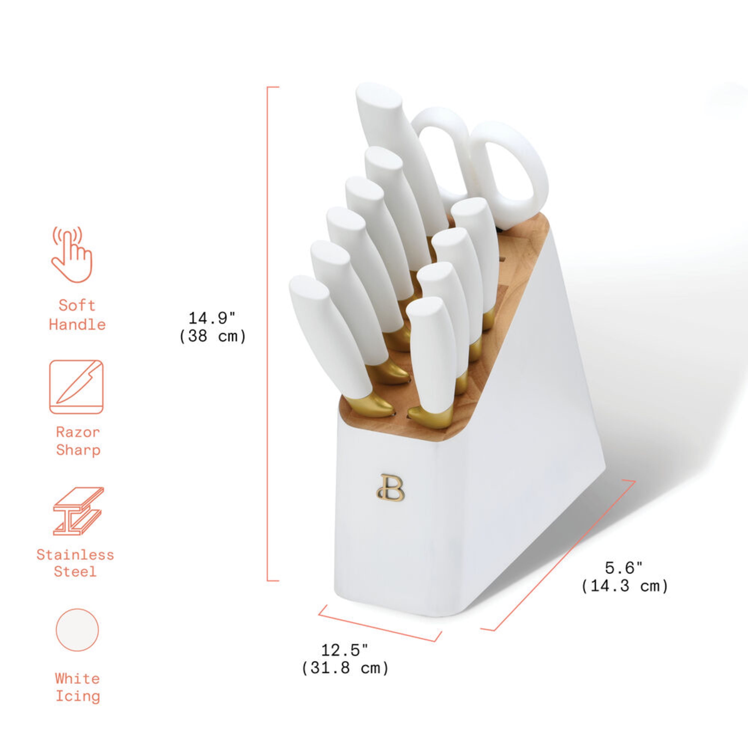 White and Gold Knife Set with … curated on LTK