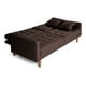 thumbnail image 4 of Sofá Cama de Lino Chocolate Makora Modelo Encore, 4 of 8