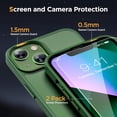 thumbnail image 4 of 3-in-1 Entronix Bundle for iPhone 14, Magnetic Sturdy Matte Case 2 Screen Protector, Green, 4 of 7