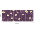 thumbnail image 7 of Purple Daisy Flower Wavy Lines Pattern Kitchen Rug Mat,Kitchen Runner Rugs Non Skid Washable,Decorative Kitchen Floor Mats for Kitchen,Sink,Laundry,17"x47.2", 7 of 7