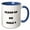 Blue/White, variant on 3drose, Image of Sign Says Cleanup on Aisle 9, 15oz Two-tone Green Mug