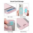 thumbnail image 4 of ExtreLife Magnetic Phone Wallet, Strong Magnetic Card Holder with 2 Card Slots Compatible for iPhone 17/16/15/14/13/12 Series, Slim Leather, Fits 7 Cards, 4 of 8