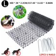 thumbnail image 2 of Anti-gatos con púas, tapete anti-excrementos para perros y gatos, tapete repelente de excrementos para gatos, tapete disuasorio, tapete anti-espinas para gatos, para interiores y exteriores, jardín, 2 of 4