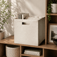 thumbnail image 7 of Better Homes & Gardens Fabric Cube Storage Bins, Toasted Almond Textured, 2 Pack, 12.75 in x 12.75 in x 15 in, 7 of 7
