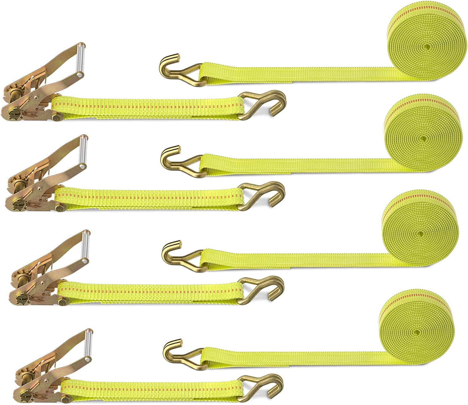 Autofonder Ratchet Tie Down Strap - 4 Pack 2