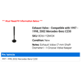 thumbnail image 2 of Exhaust Valve - Compatible with 1997 - 1998, 2002 Mercedes-Benz C230, 2 of 2