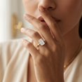 thumbnail image 5 of Rosec Jewels IGI Certified Lab Grown Diamond Emerald Cut Engagement Ring 2 Ct - E-VS1 Grade - Diamond Solitaire Ring for Women, 18K Yellow Gold, US 4.00, 5 of 8