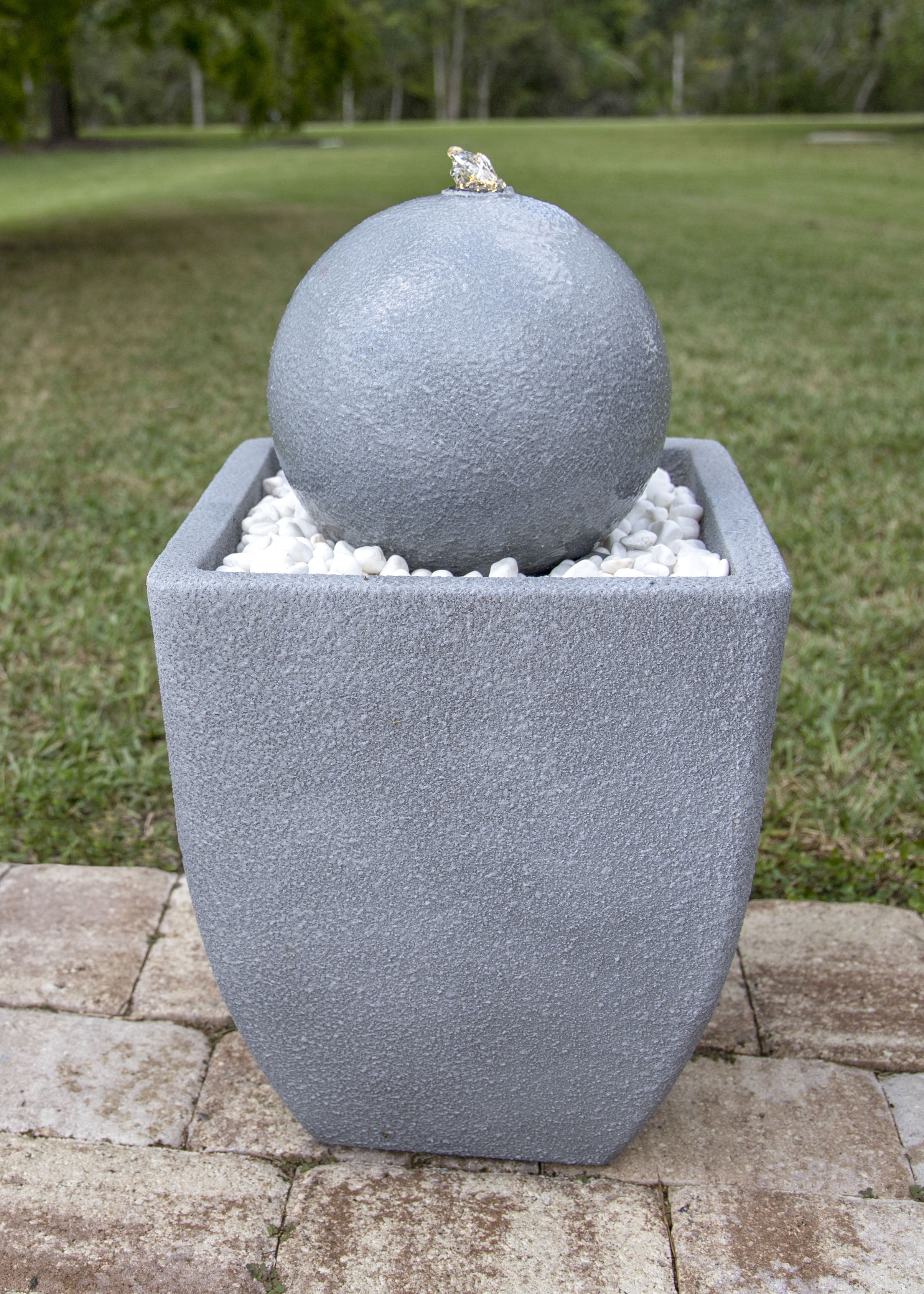 Amaranth 25 Inch Height Lava Outdoor Floor Fountain
