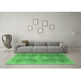 thumbnail image 3 of Ahgly Company Indoor Rectangle Abstract Emerald Green Modern Area Rugs, 5' x 8', 3 of 4
