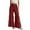 Burgundy, variant on Wyobmus Wide Leg Pants for Women High Waisted Summer Casual Pants Solid Color Pleated Flowy Long Dress Pants Olive Green