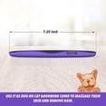 thumbnail image 4 of Ruff 'N Ruffus Self-Cleaning Pet Slicker Brush For Cats & Dogs + FREE Pet Nail Trimmers & Plastic Comb, Purple, 4 of 7