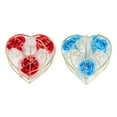 thumbnail image 1 of 2 conjuntos de cestas de regalo de flor de jabón de rosa en forma de corazón Cajas de rosa de hierro creativo, 1 of 4