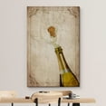 thumbnail image 3 of wall26 Canvas Print Wall Art Retro Cork Bottle Popping Champagne Drinks &amp; Cocktails Alcohol Digital Art Modern Art Decorative Bohemian Chic Kitchen/Food for Living Room, Bedroom, Office - 32&quot, 3 of 5
