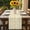 Yellow, variant on Gray Flowers Table Runner - 36 Inch Long, Kitchen Dining Table Runner Dresser Scarves, Farmhouse Pastoral Vintage Plants Branches Farmhouse Decor for Coffee Tables Wedding Party Banquet