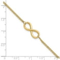 thumbnail image 4 of 10k Yellow Gold Bracelet Fancy 9 mm 7.5 in Polished Infinity, 4 of 6
