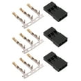 thumbnail image 1 of RC Connector Plug, ABS And Brass Wear  3 Pin Terminal Connector Cold Pressing Stable  For Electronic Instrument, 1 of 8