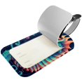 thumbnail image 2 of Square 2Pack PU Leather Seahorse Cruise Luggage Tag with Privacy Cover and Name ID Tag for Travel Handbags Backpacks Luggage Tags, 2 of 6