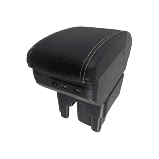 Descansabrazos para Toyota Avanza 2005-2012 TSIKA-SL con 9 puertos USB costura blanca Modelo 9u