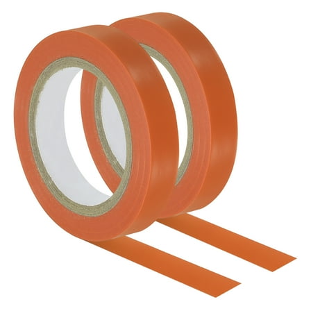 Uxcell 32.8Ft Tennis Racket Badminton Racquet Grip Finishing Tapes, Orange 2 Pack