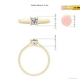thumbnail image 4 of ANGARA Natural Diamond Solitaire Engagement Ring in 14K Yellow Gold for Women (Size-4.4mm| Color-K| Clarity-I3) | April Birthstone, Anniversary, Jewelry Gift for Women | Natural Diamond Ring, 4 of 9
