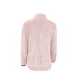 thumbnail image 5 of Women's Full Zip Fleece Jacket, Stand Collar Plush Top, Long Sleeve Soft Outerwear, Lightweight Cardigan with Pockets, Casual Winter Coat, Autumn Comfort Wear Pink XXXL, 5 of 6