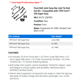 thumbnail image 2 of Front Ball Joint Sway Bar Link Tie Rod End Kit - Compatible with 1999 Ford F-350 Super Duty, 2 of 2