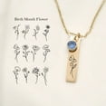 thumbnail image 3 of Custom Family Birth Flower & Birthstone Necklace for Women – Personalized Mother’s Day Gift for Mom, Grandma, or Wife – Grandkids Name Necklace, Custom Jewelry with Up to 8 Names & Birthstones, 3 of 8