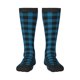 thumbnail image 1 of Balery Blue Black Plaid Calcetines novedosos Calcetines deportivos Calcetines hasta la rodilla Calcetines de algodón Calcetines originales y geniales, 1 of 6