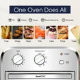 thumbnail image 3 of Air Fryer Toaster Oven, 10.5 Quart Airfryer Toaster Oven Combo, 1500W Large Air Fryers, Oilless Cooker Toaster with 2 Adjustable Knobs, 4 Accessories, Dishwasher Safe, ETL listed, Q4666, 3 of 8