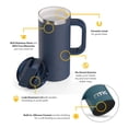 thumbnail image 4 of RTIC 16 oz Ceramic Lined Insulated Road Trip Travel Mug, Leak-Resistant Lid, Navy, 4 of 9