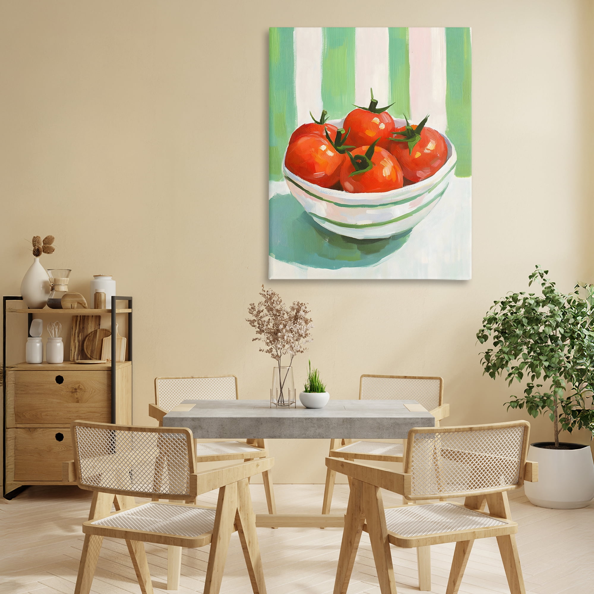 Stupell Industries Bowl of Fresh Tomatoes Canvas Wall Art, design by The Prints Vibe