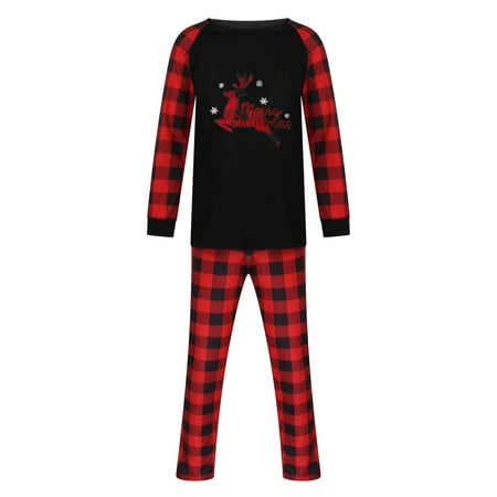

Prints Family Matching Long Sleeve Tops+Pants Set Pajamas For Family Matching Sets
