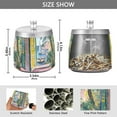 thumbnail image 2 of Yayeee Ashtray with Lid for Cigarette Smokeless Stainless Steel Home Ash Holder, Ocean Boat, 2 of 7