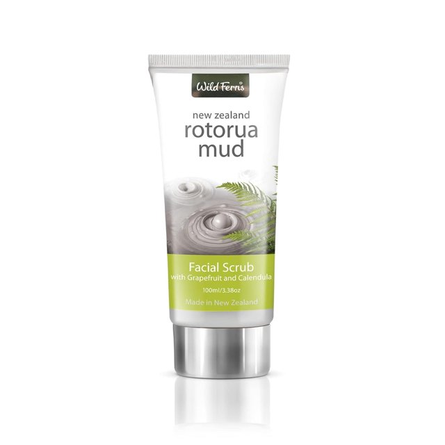YBQF Rotorua Mud Facial Scrub with Grapefruit & Calendula, 100 milliliters