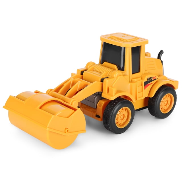 Inercial Impactación Deformación RC Coche Ingeniería Juguete Coche Steamroller Modelo Amarillo