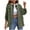 Army Green, variant on Timegard Jackets for Women Long Sleeve Button down Jean Hoodies Ripped Hole Fall Fashion Loose Streetwear